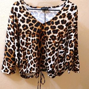 Paperoc leopard print blouse